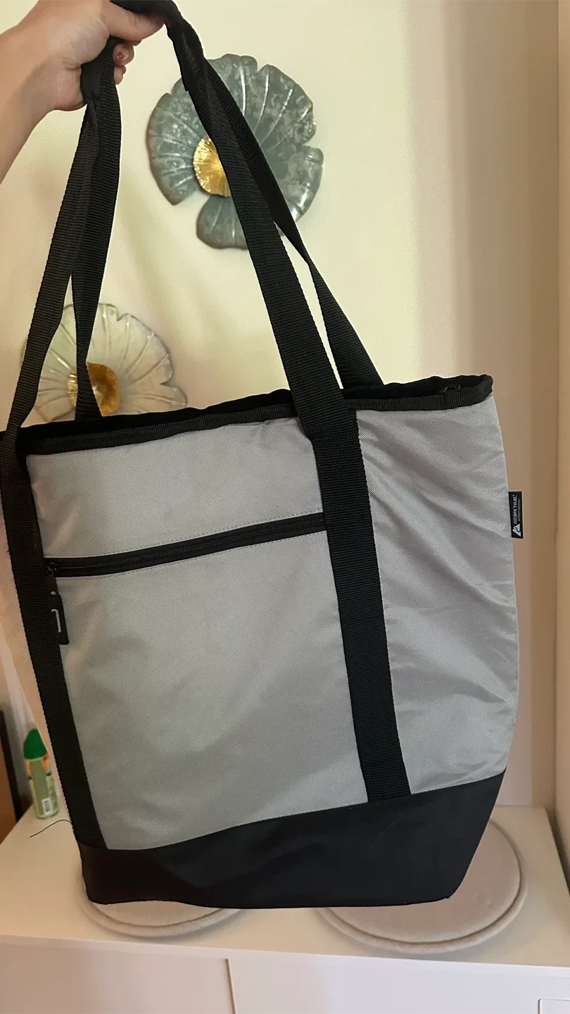 Arctic Zone Insulated Tote Bag - Grey & Black thumbnail