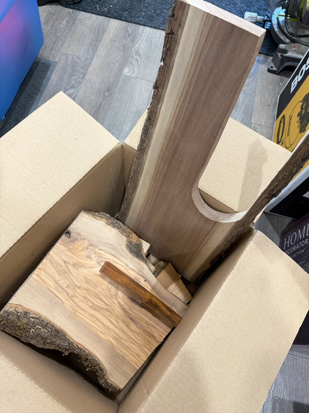 Misc box of wood