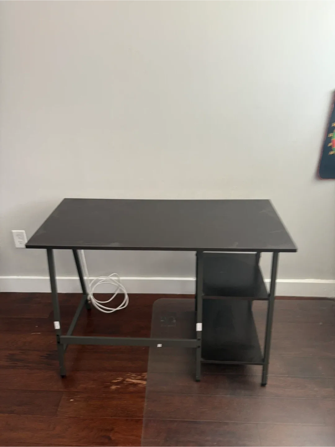 Black Desk with Shelves image indicator(5)