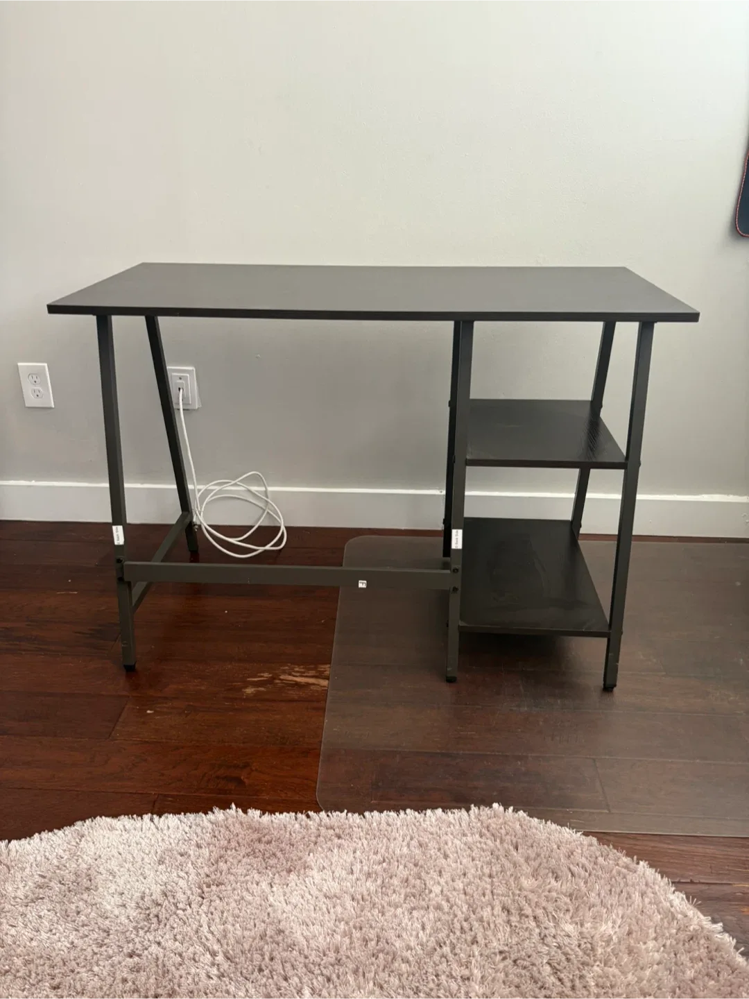 Black Desk with Shelves image indicator(4)