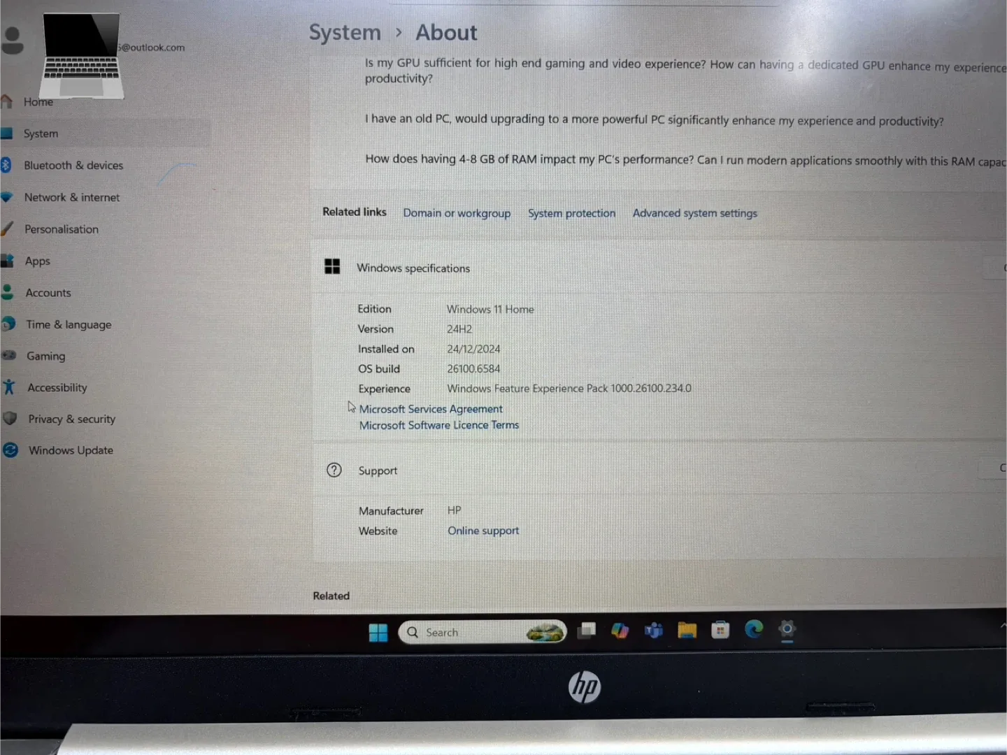 Used laptop for sale, Hp i5-11th gen. image indicator(4)