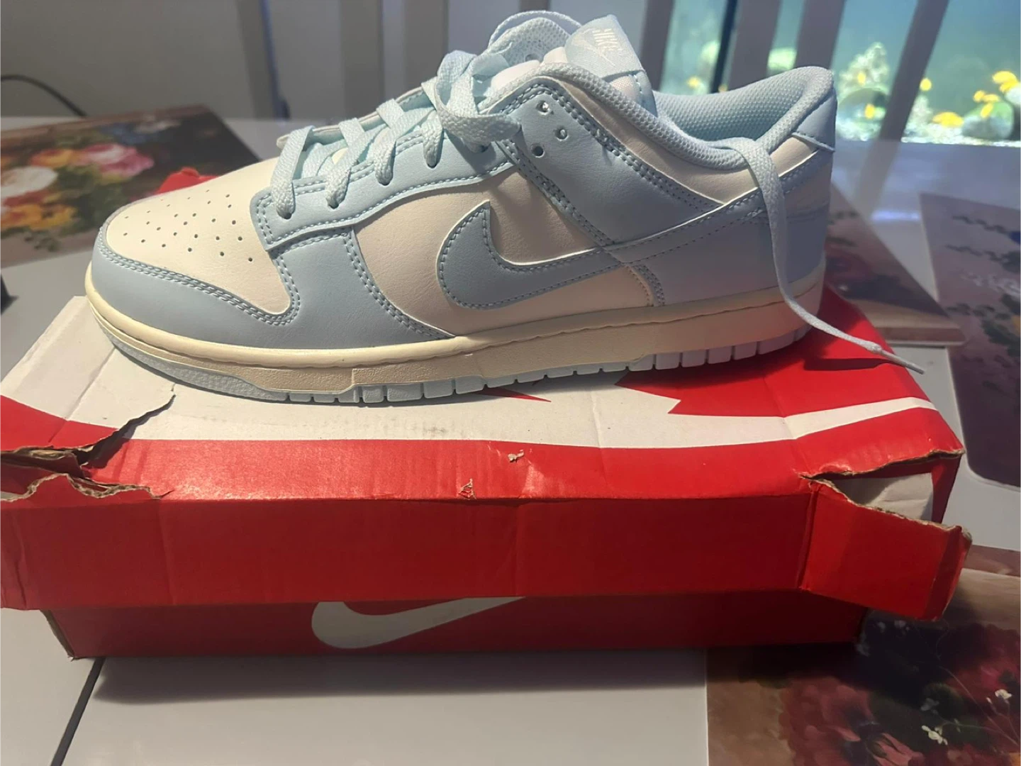 Nike Dunk Low Retro Pale Ivory/Glacier Blue - Size 11