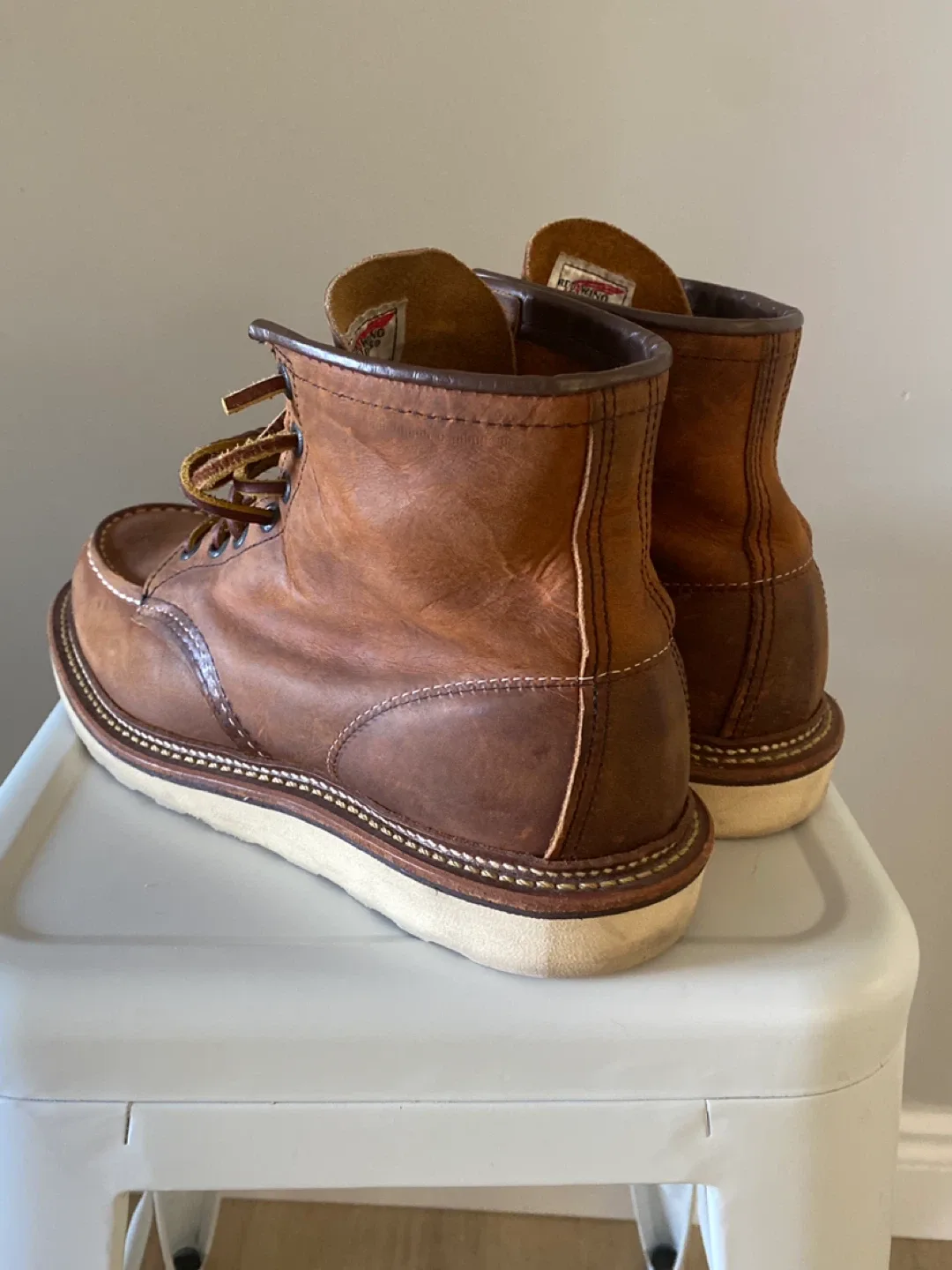 Red Wing 1907 Moc Toe Boots, Size 9 image indicator(4)