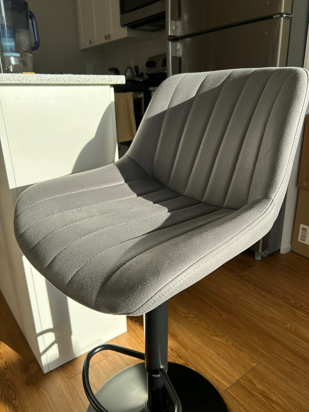 Grey Swivel Bar Stool - photo 3