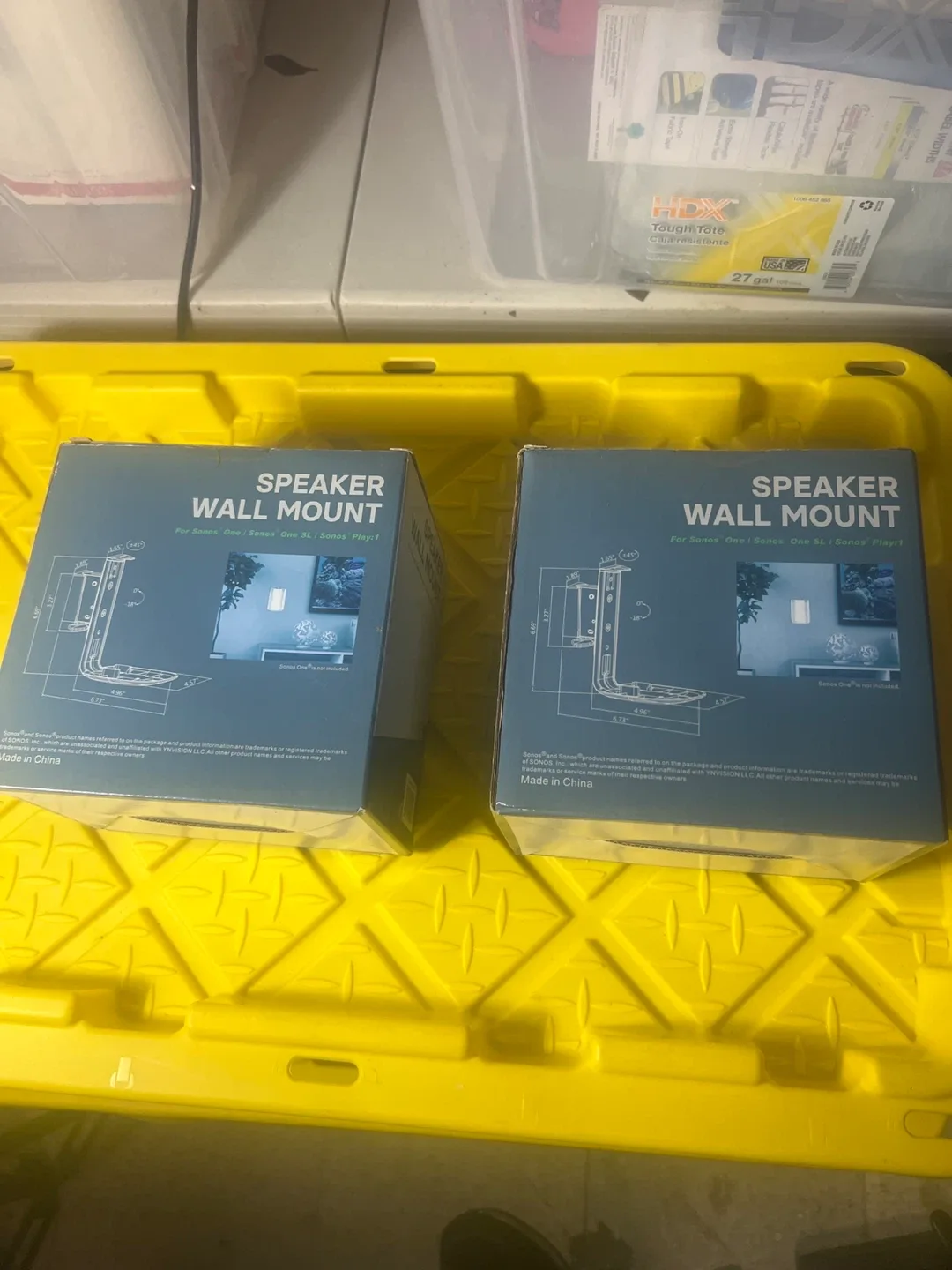 ynVISION.DESIGN Speaker Wall Mount - White image indicator(3)