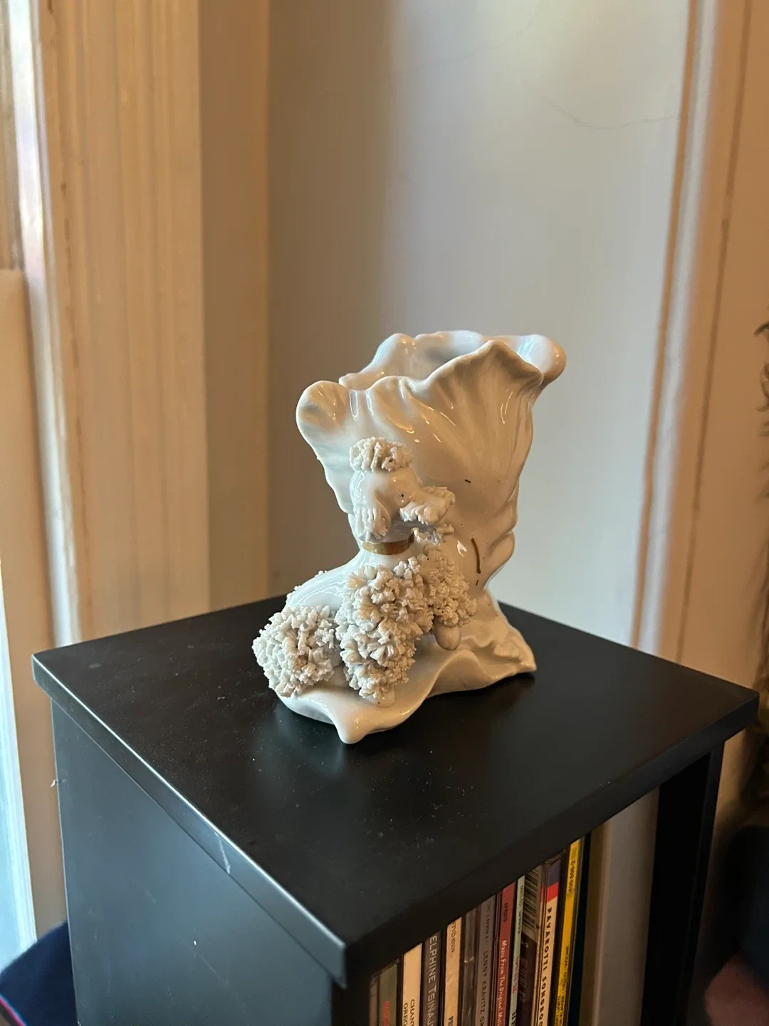 Vintage Ceramic Poodle Flower Vase image indicator(2)