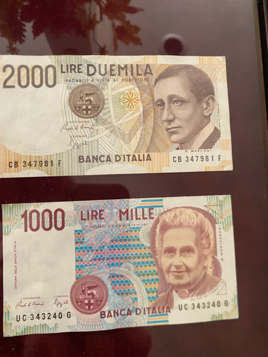 Money Collection of Foreign Currency Framed image indicator(2)