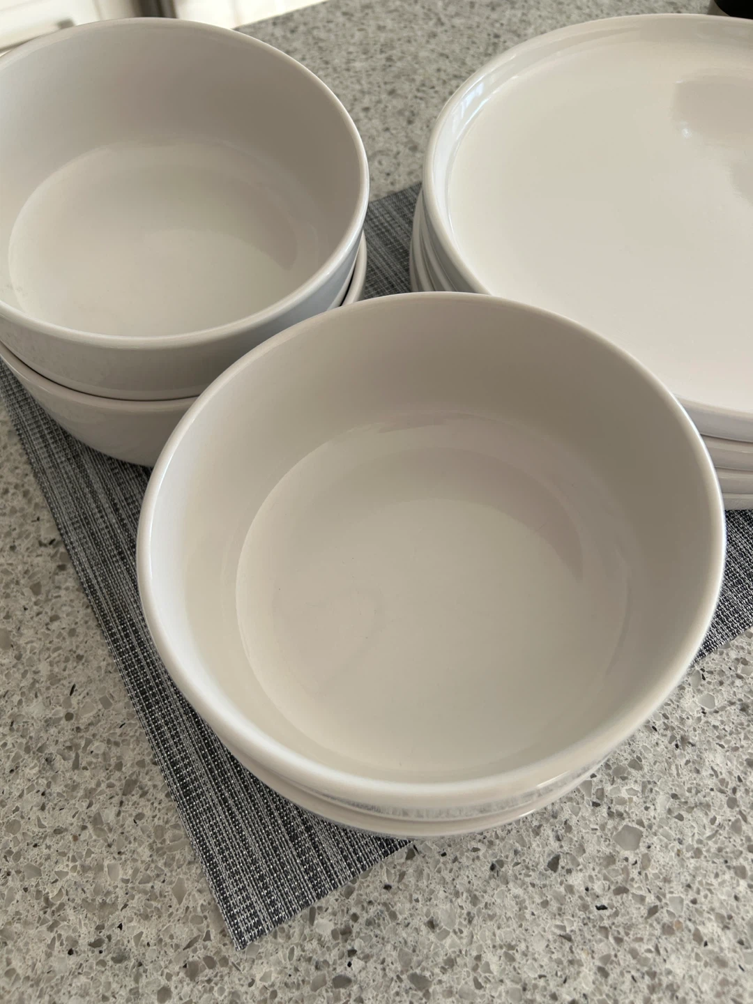 White Dinnerware Set - Plates and Bowls - photo 3