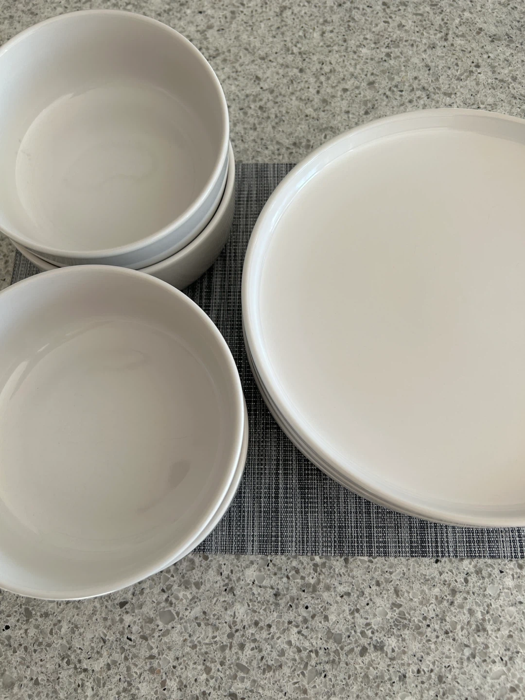 White Dinnerware Set - Plates and Bowls - photo 2