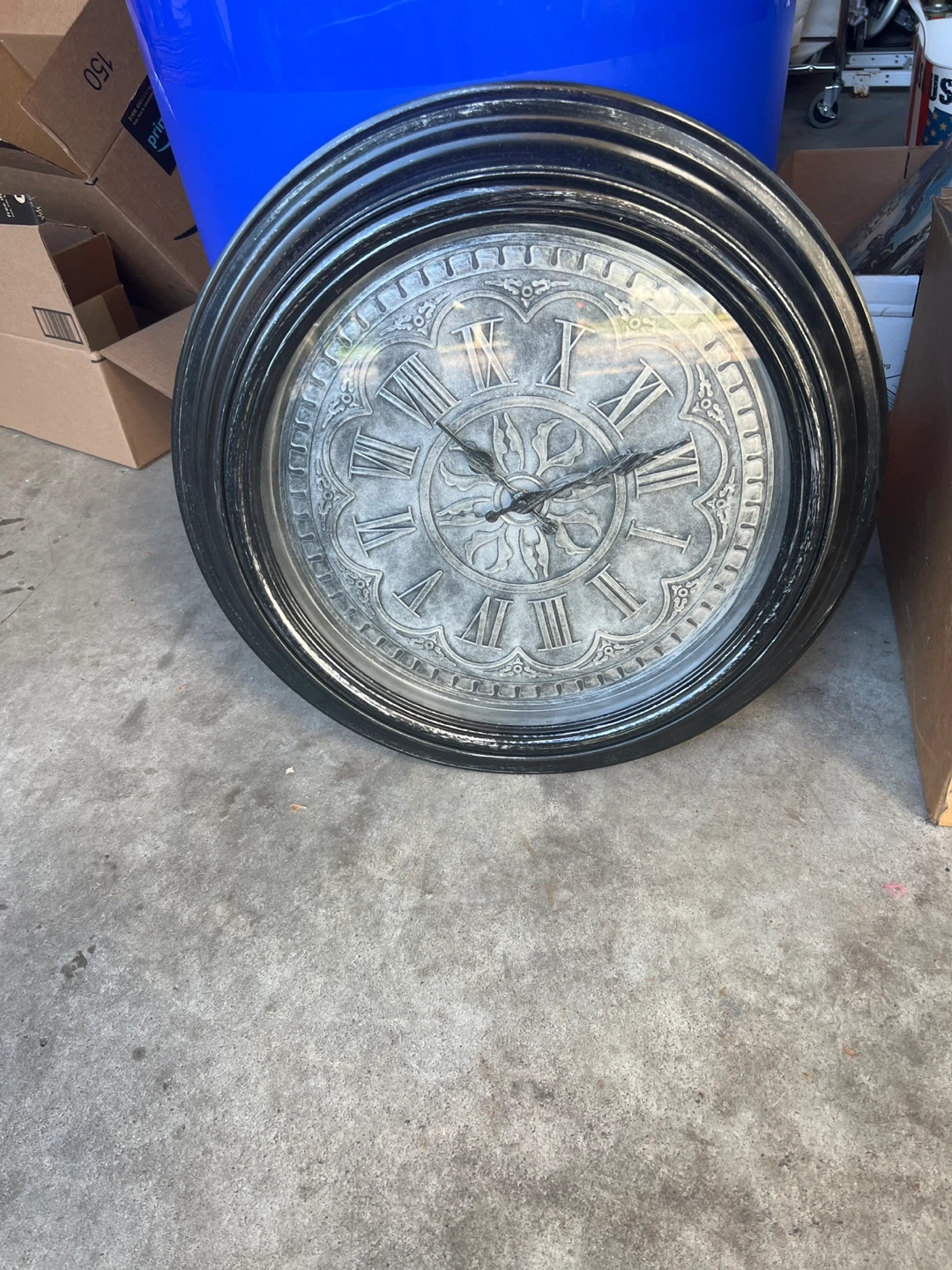 Round Wall Clock with Roman Numerals