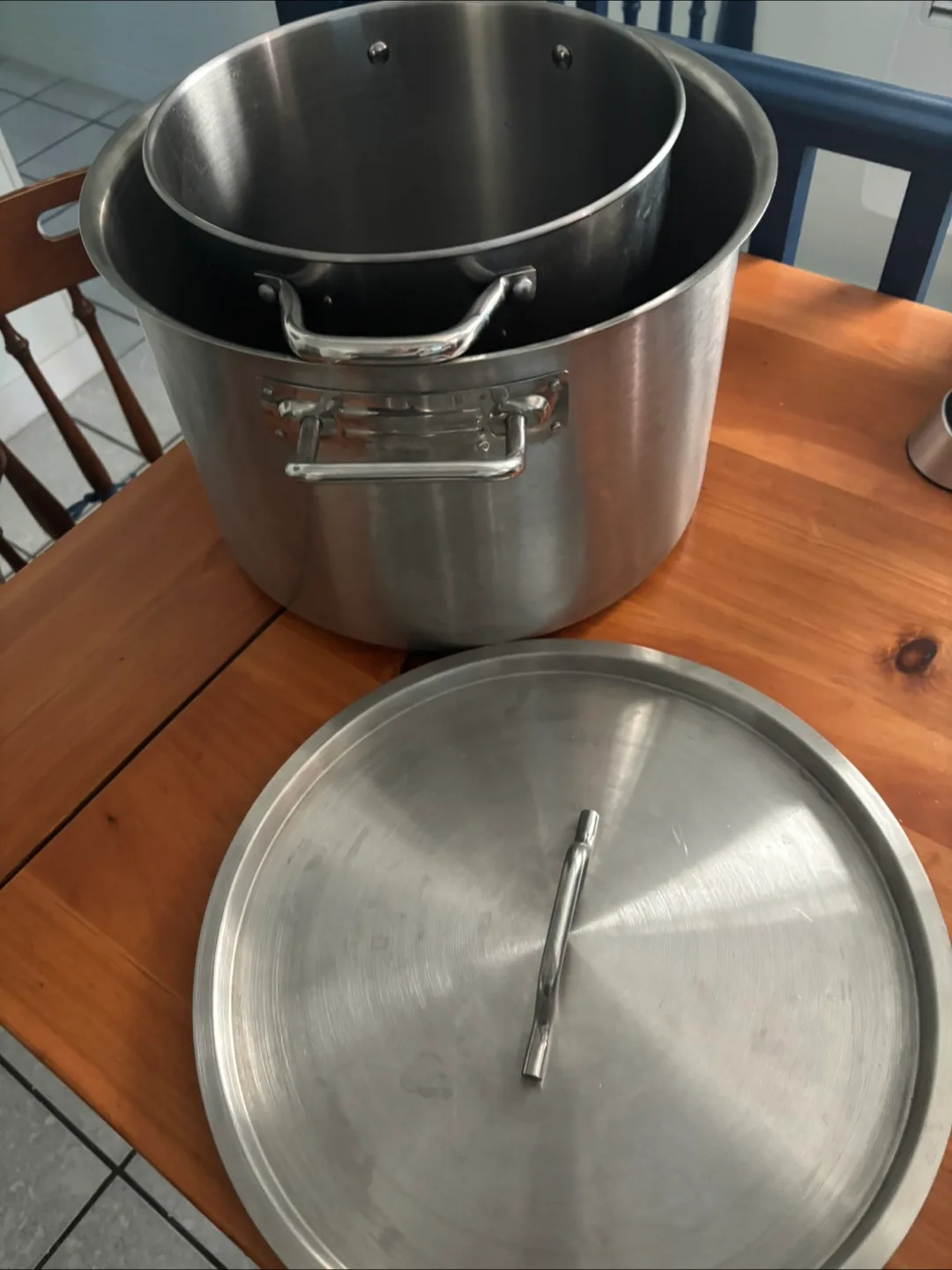 Stainless Steel Stock Pots with one Lid image indicator(3)