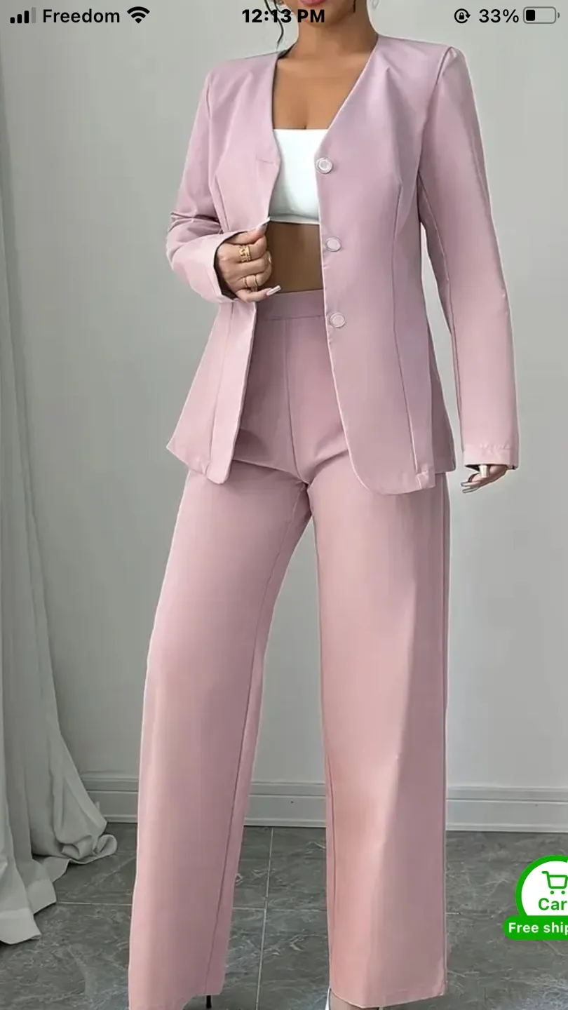 Pink Women's Suit Set image indicator(2)