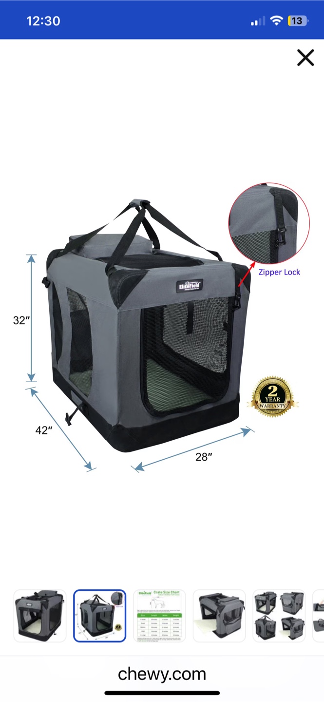 EliteField Soft Dog Crate - X-Large - photo 2