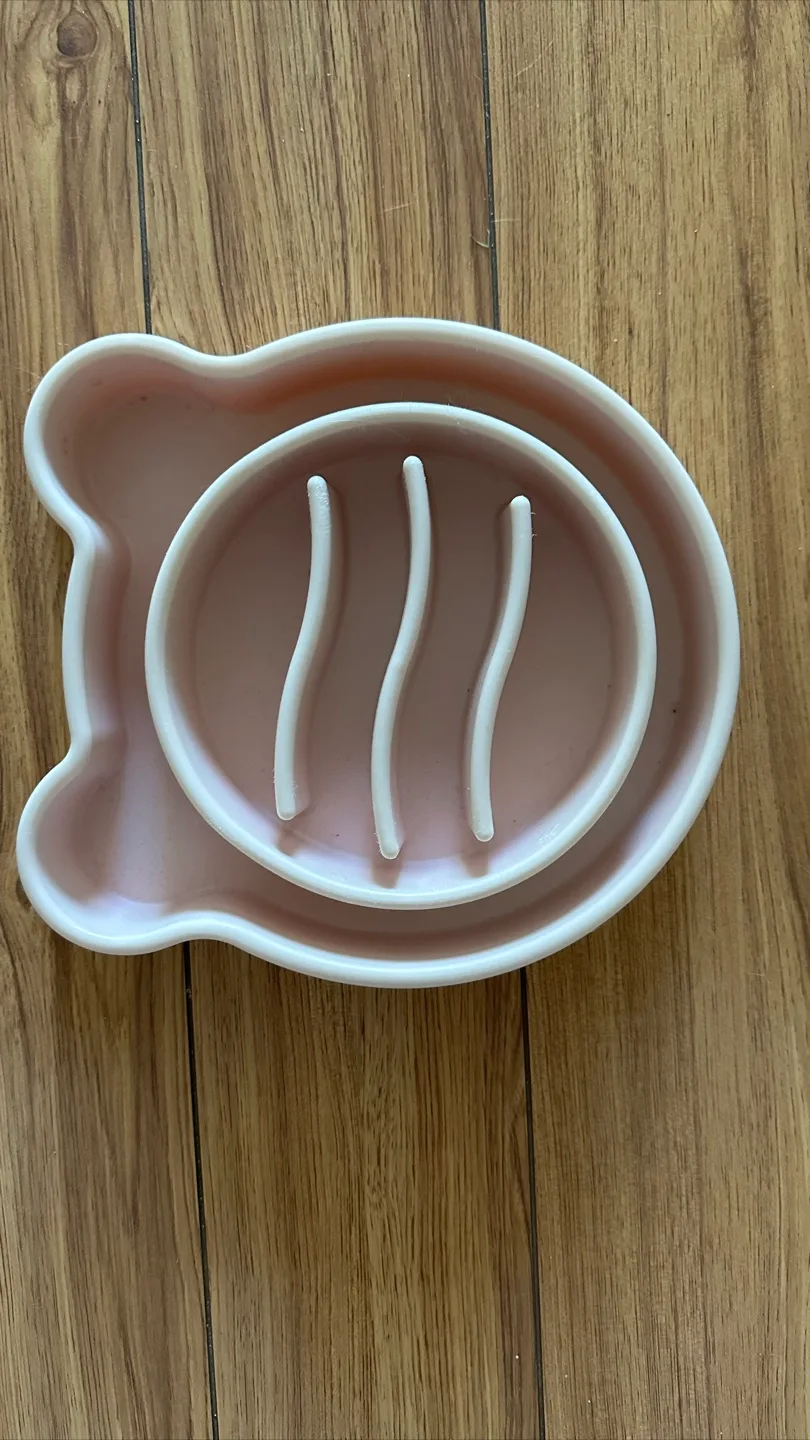 Pink Pig Slow Feeder Cat-Dog Bowl thumbnail