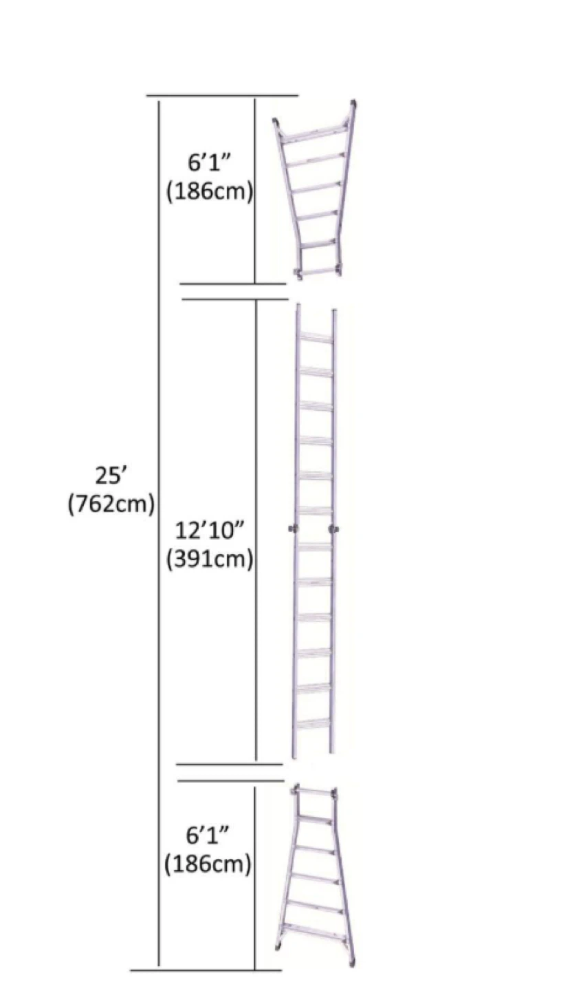Mastercraft Aluminum Multi-Task Ladder with Shoes and Stabilizer - photo 2