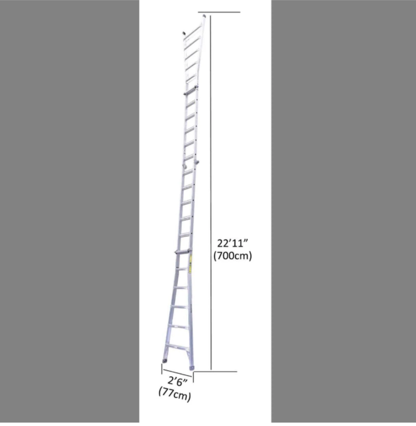 Mastercraft Aluminum Multi-Task Ladder with Shoes and Stabilizer - photo 3