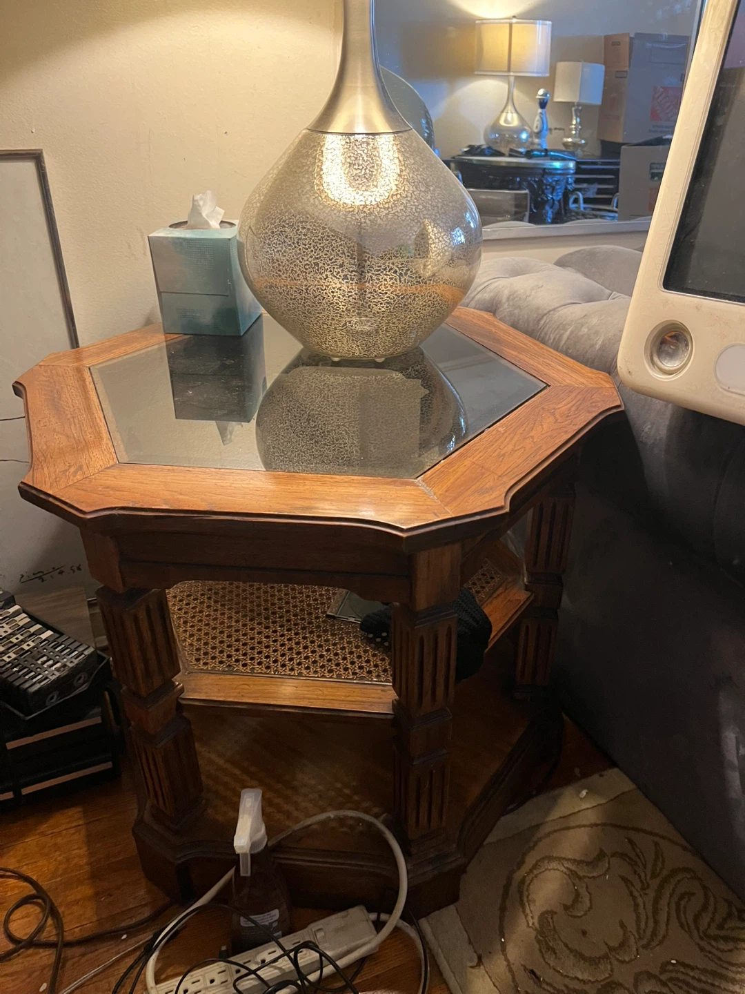 Vintage Wooden Side Table - photo 2