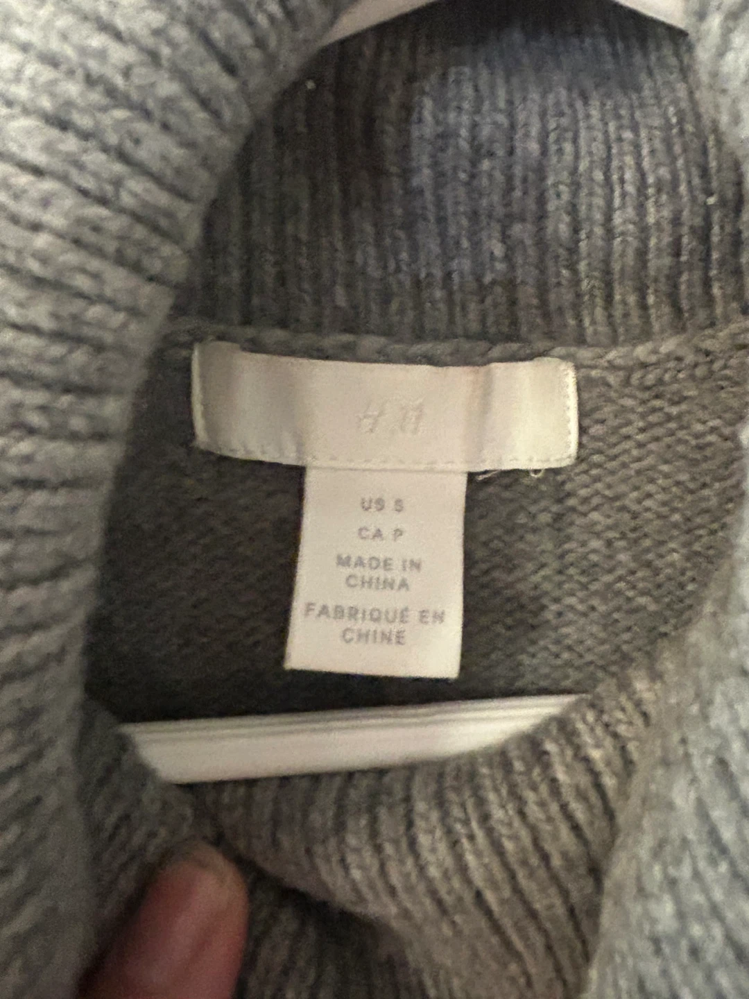 H&M Grey Turtleneck Sweater - Size S - photo 2
