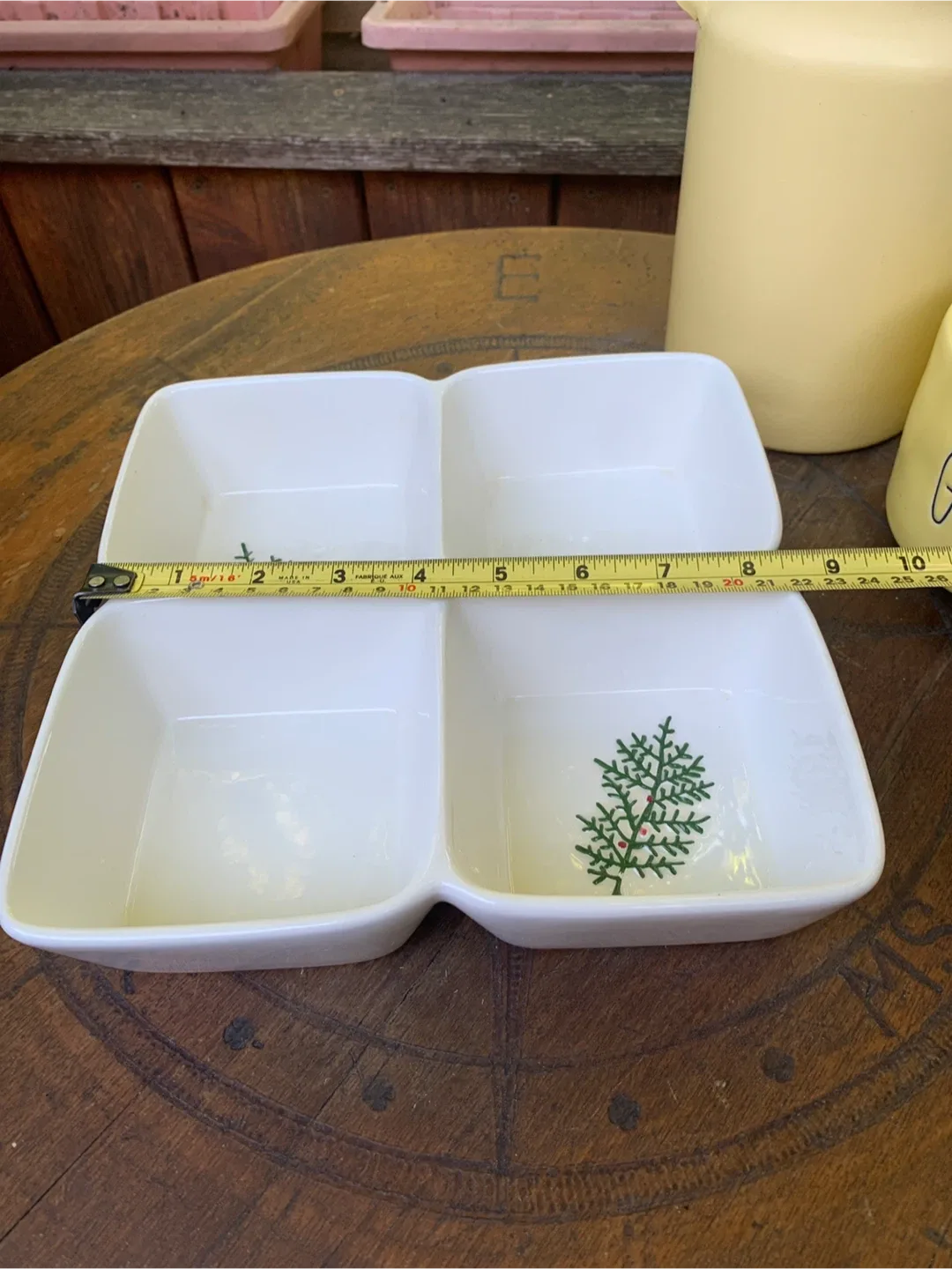 Isaac Mizrahi Wintergreens Divided Serving Dish image indicator(8)