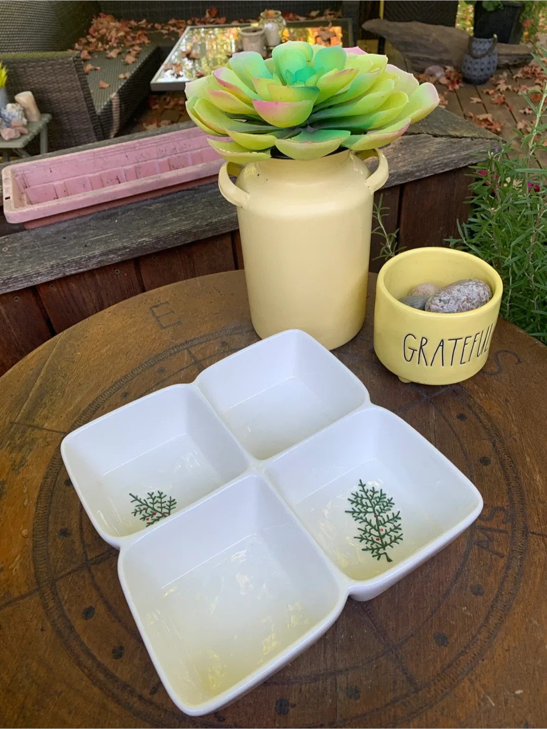 Isaac Mizrahi Wintergreens Divided Serving Dish image indicator(10)