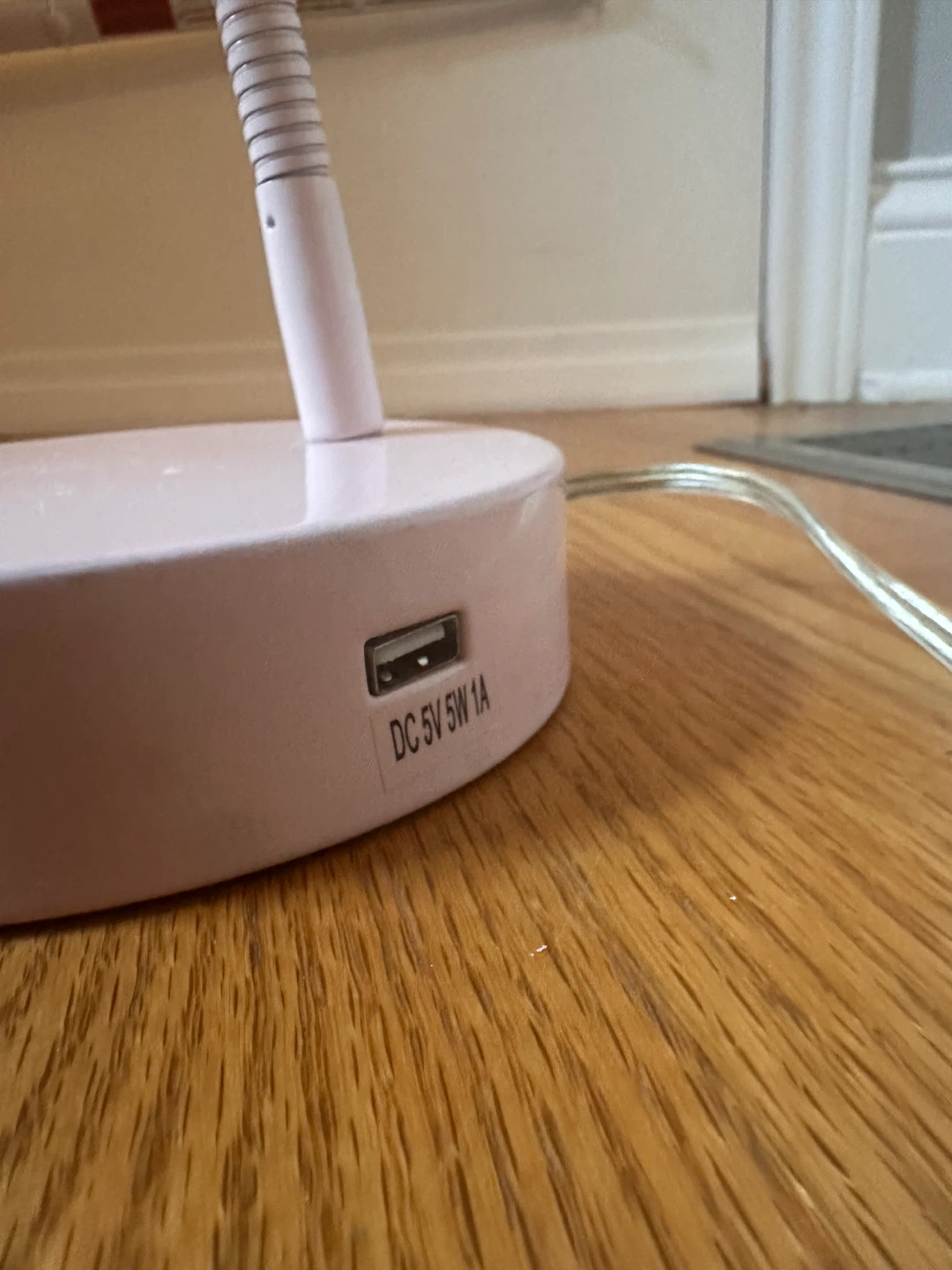 Pink Desk Lamp with USB Port - photo 5