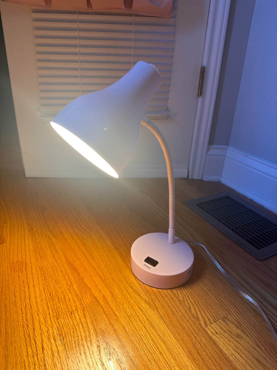Pink Desk Lamp with USB Port