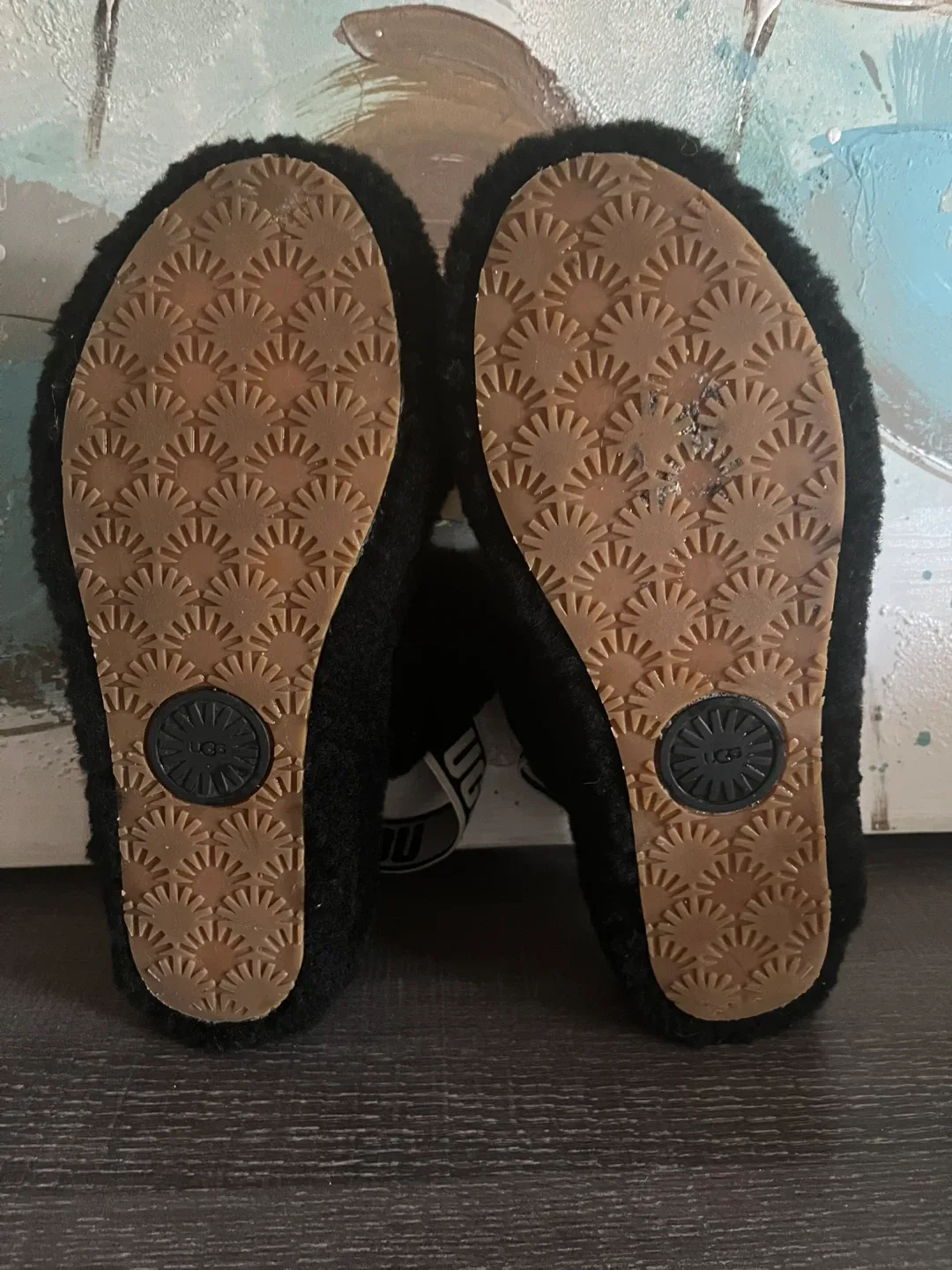 Women’s UGG Fluffy Oh Yeah Slide Slippers- Black image indicator(5)