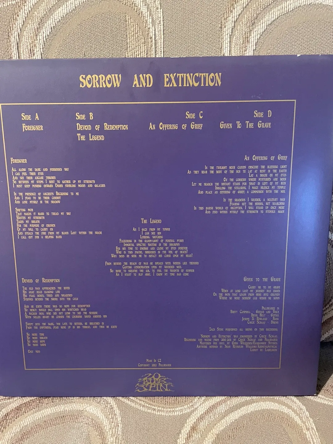 Pallbearer - Sorrow and Extinction Vinyl Record image indicator(2)