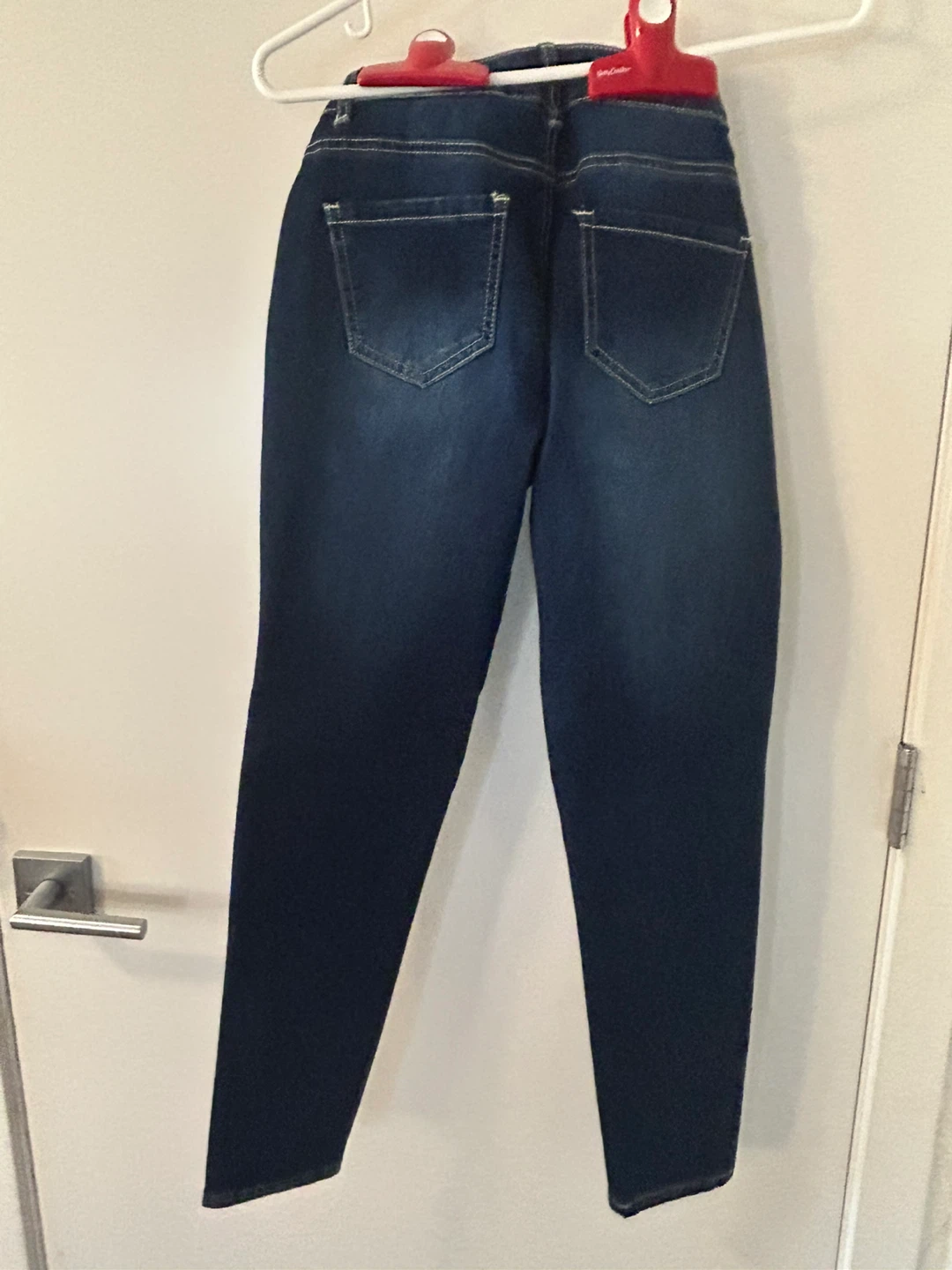 Suko Jeans Size 4 - Dark Wash with Red/White Stripe - photo 3