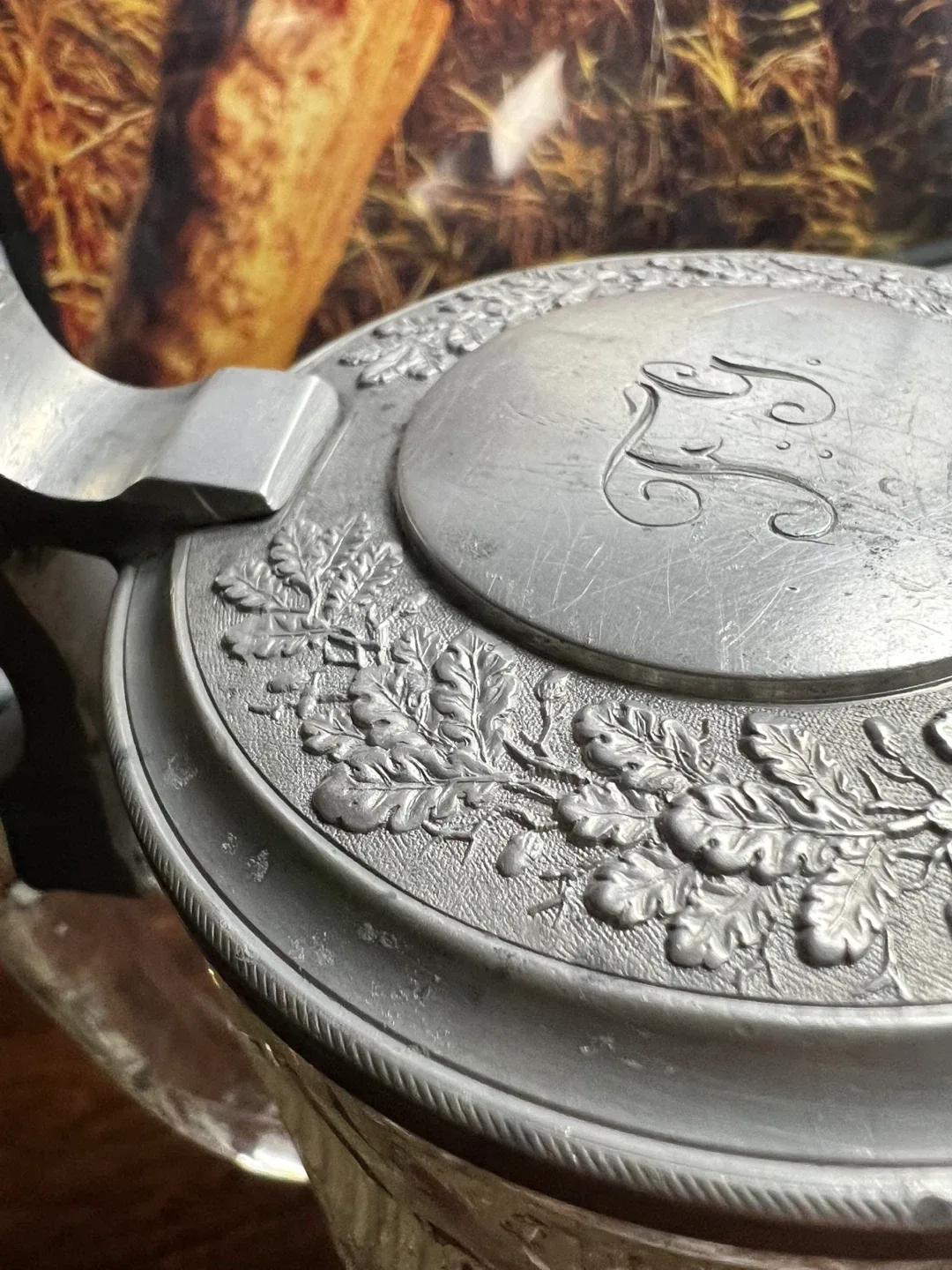 Vintage Glass Beer Stein image indicator(3)