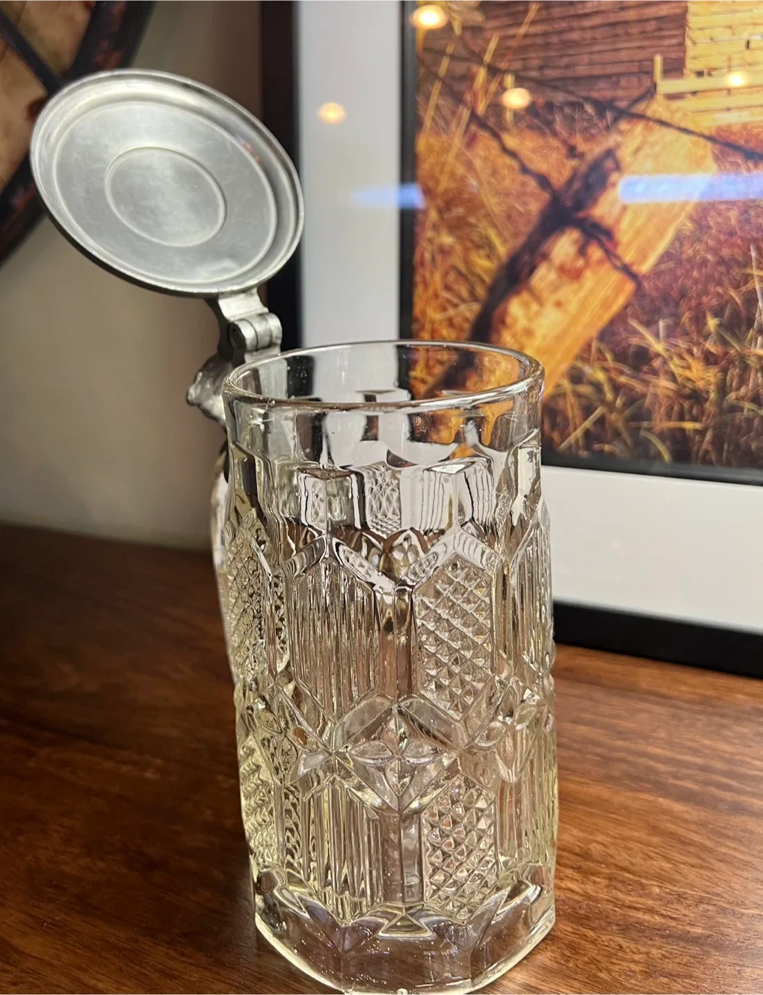 Vintage Glass Beer Stein image indicator(4)