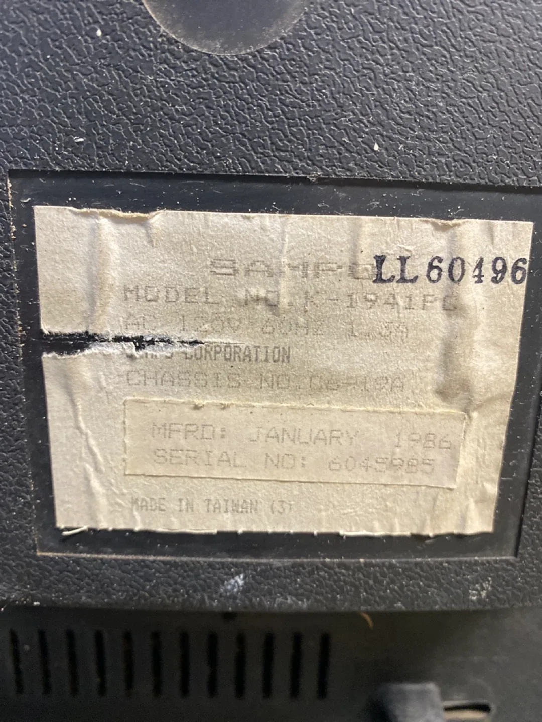 Vintage Sampo K-1941PC Television image indicator(5)