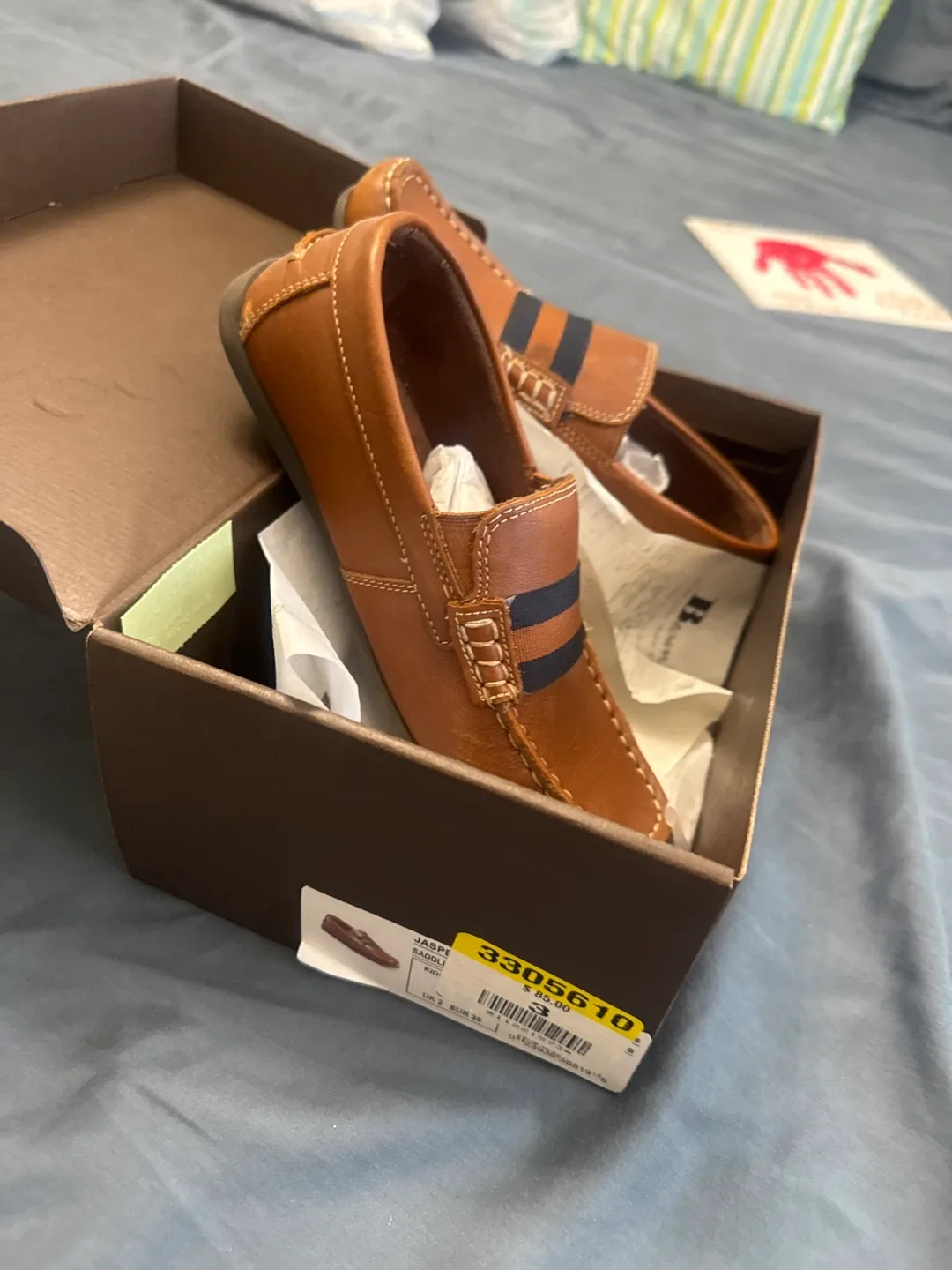 Jasper Saddle Kids Loafers Size 3 image indicator(3)