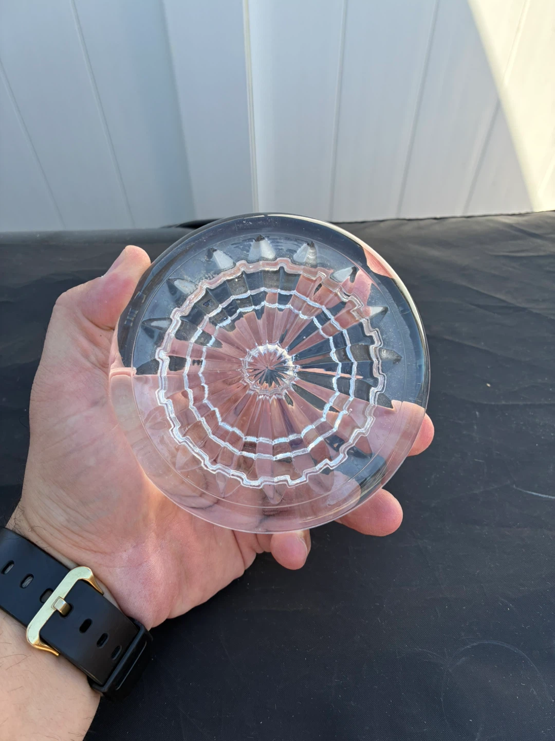 Clear Glass Candle Holder - photo 3