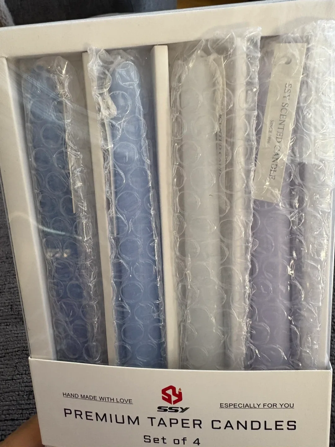 SSY Premium Taper Candles - Set of 4 (New) image indicator(2)