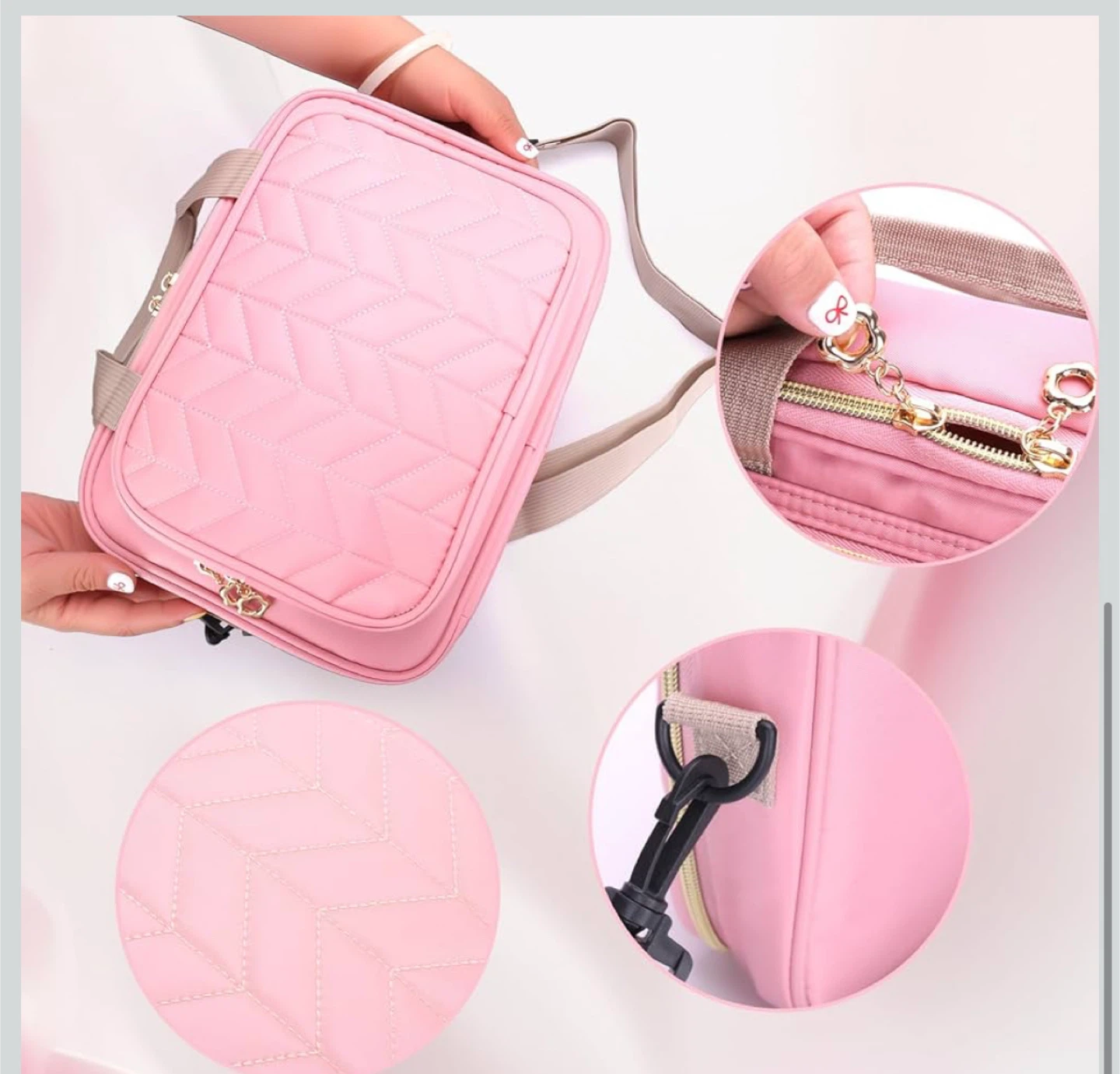 Pink Bible Case/Book Tote Bag - 12 x 8.5 inches - photo 5