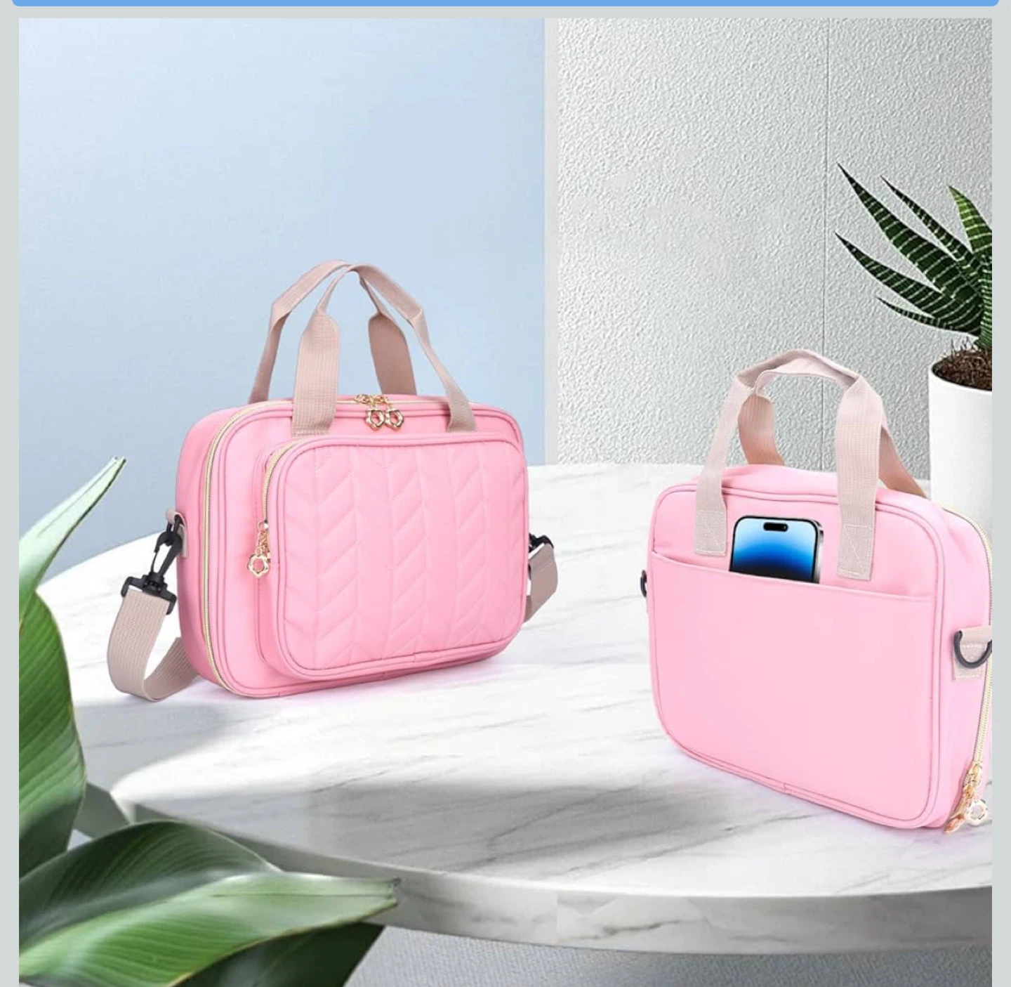 Pink Bible Case/Book Tote Bag - 12 x 8.5 inches - photo 2