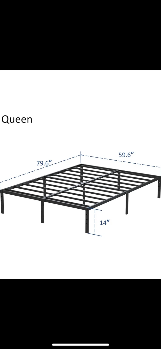 Queen Size Bed Frame - 59.6" x 79.6"