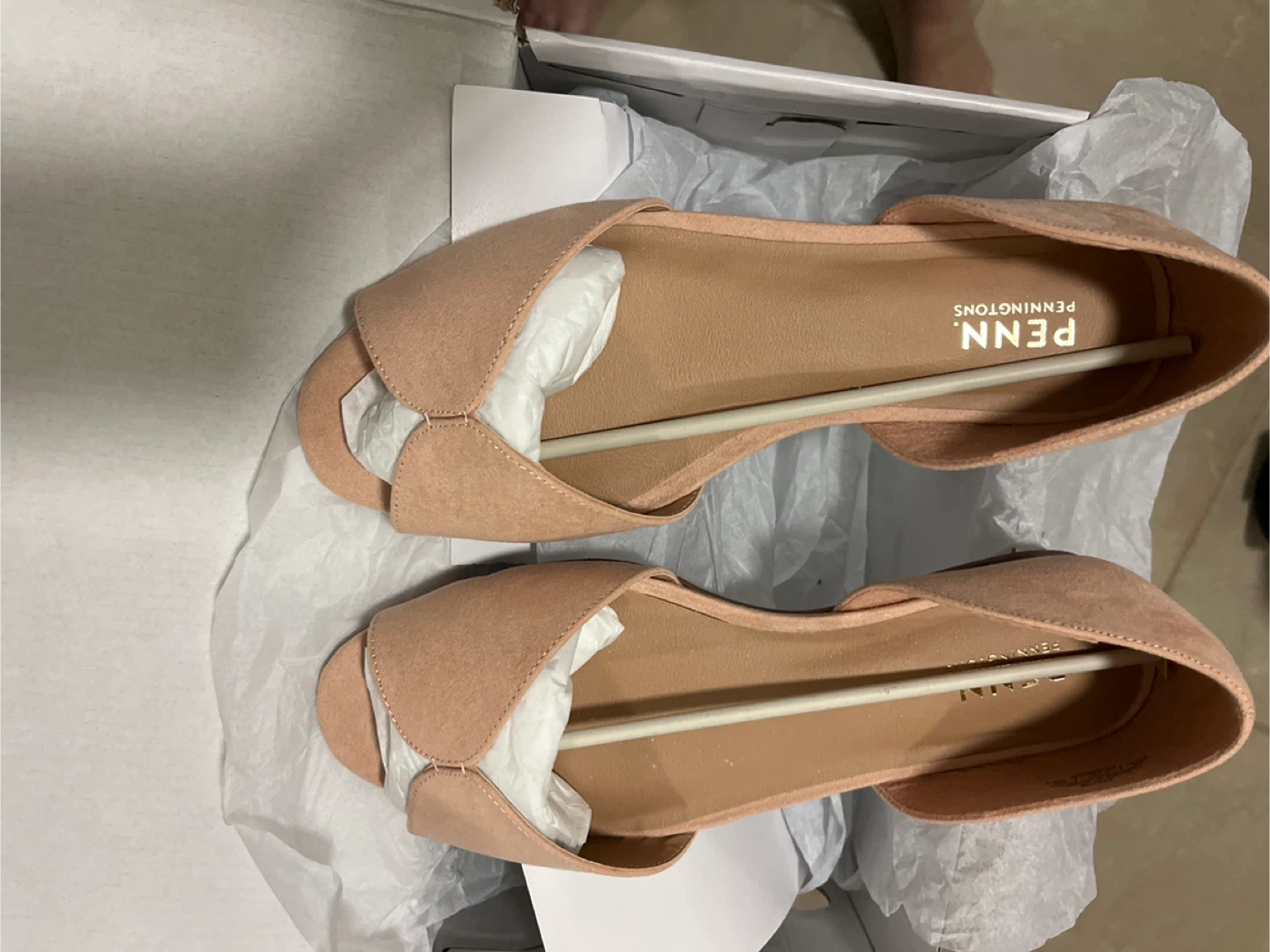Extra wide width open toe flat shoes