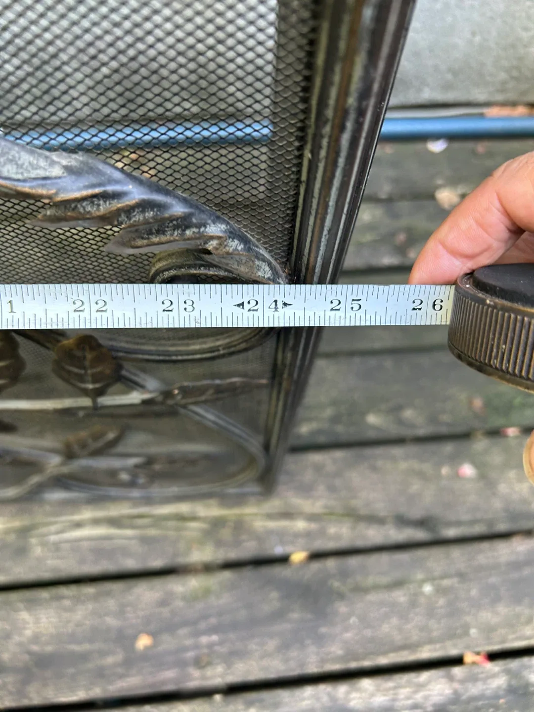 fireplace screen Decorative arched three panel fire image indicator(6)