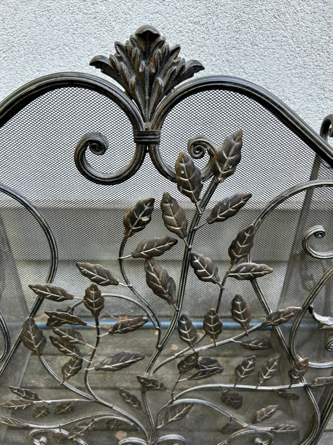 fireplace screen Decorative arched three panel fire image indicator(4)