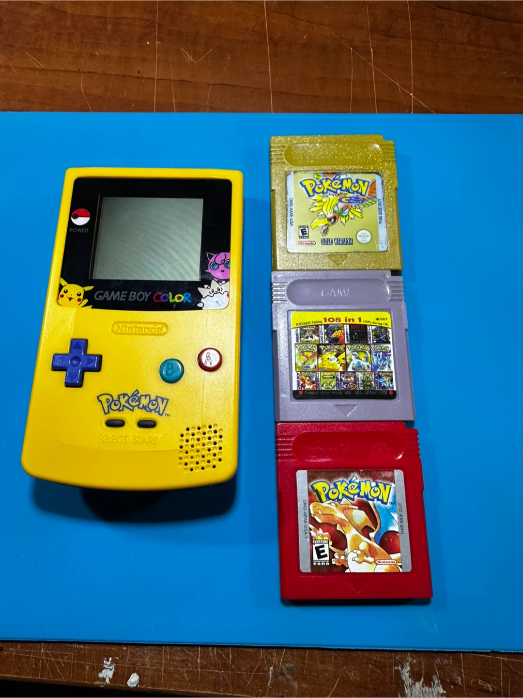 Nintendo Game Boy Color & Pokemon Game Lot
