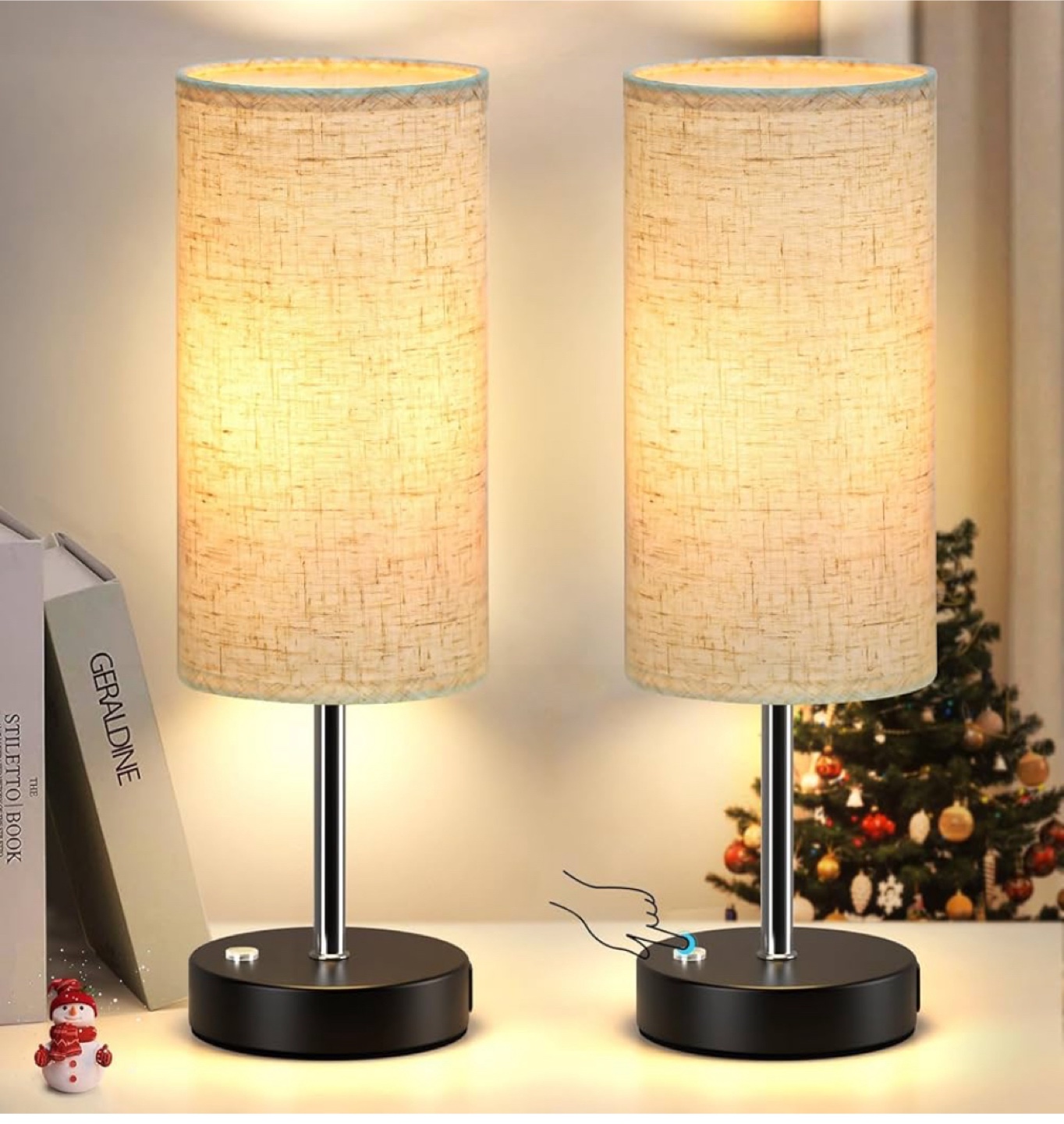 Cordless Rechargeable Table Lamps (Set of 2)