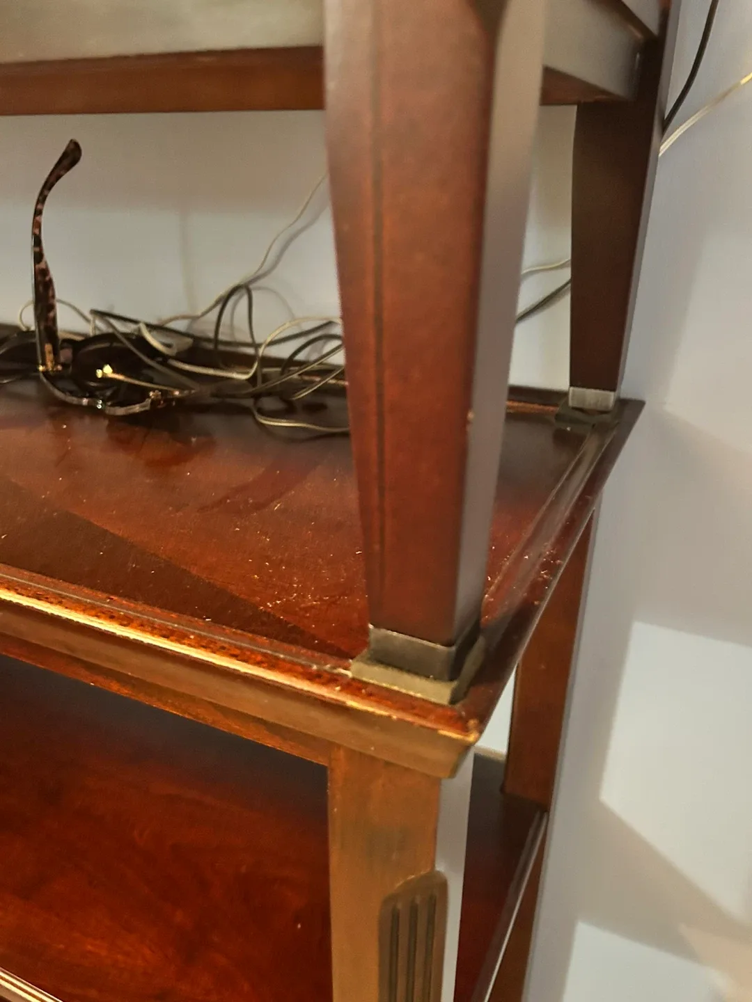 “BOMBAY” Double Wooden Bookcases/Display Shelf image indicator(2)