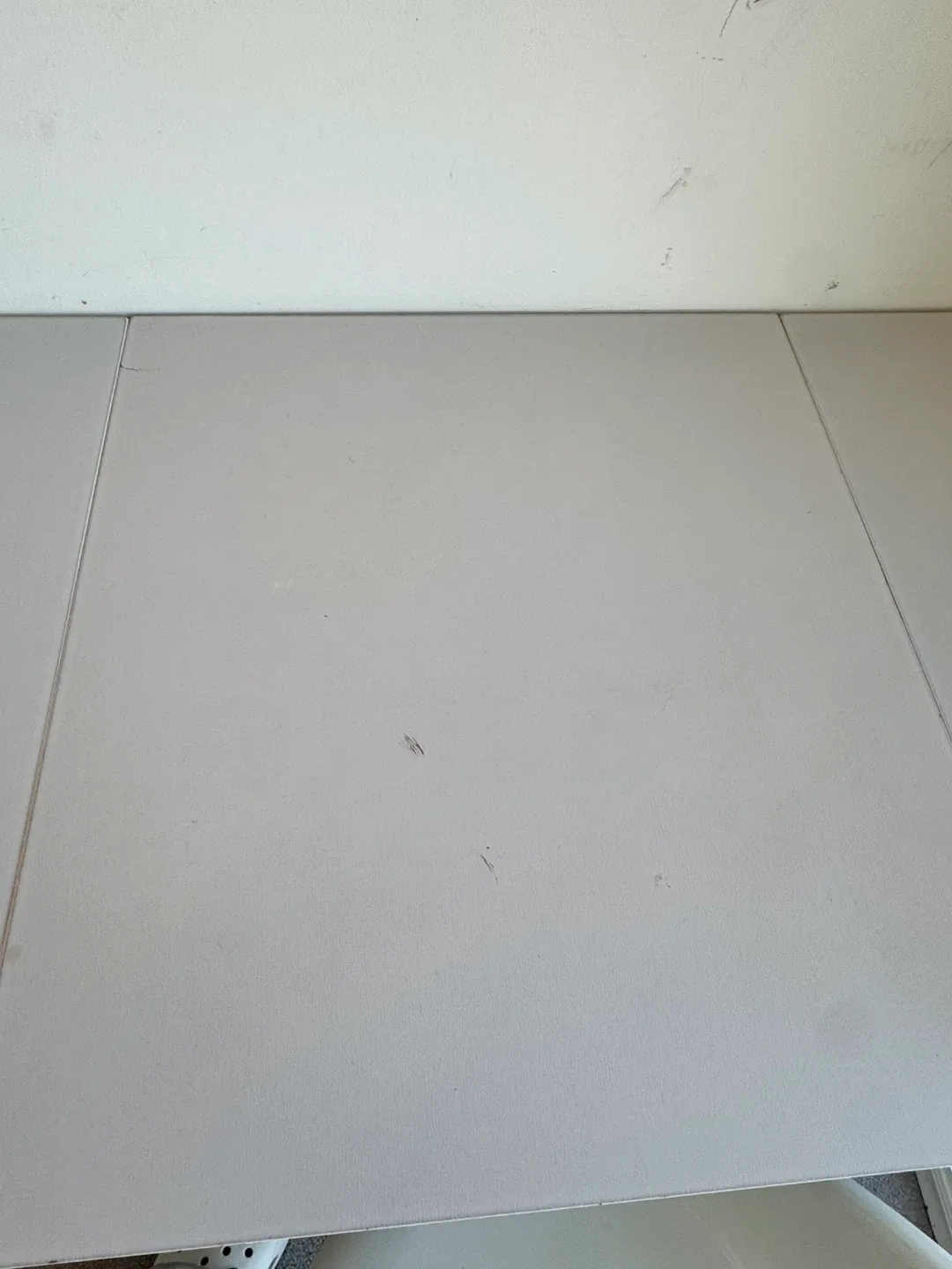 White Vanity Makeup Desk with Mirror and ikea chair image indicator(4)