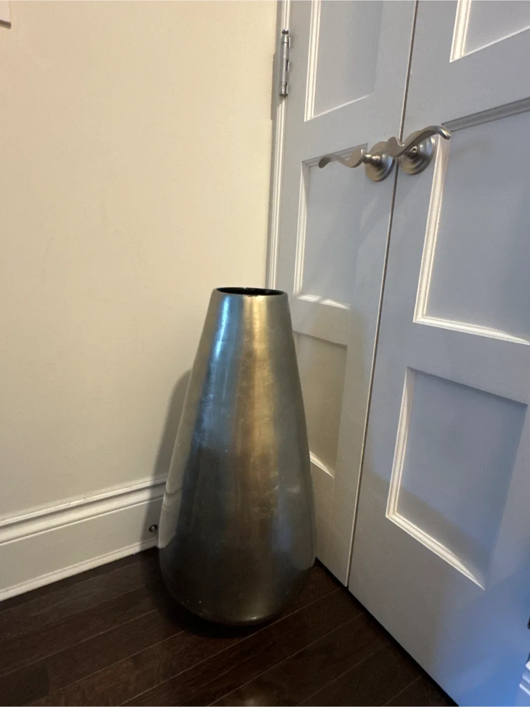 Silver Metal Vase
