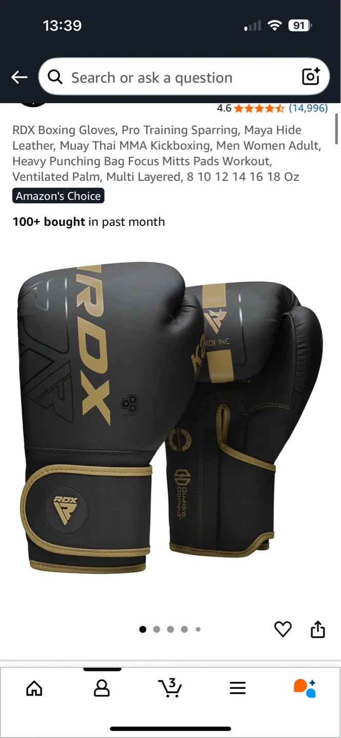 RDX Boxing Gloves - 16 oz image indicator(3)