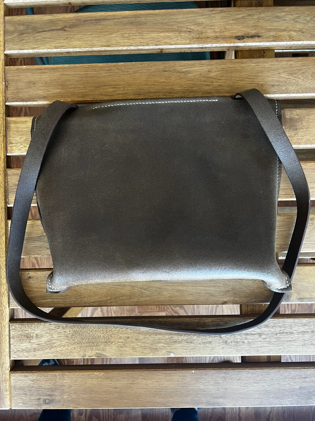 Joasa Brown Leather Shoulder Bag -hand made - photo 3