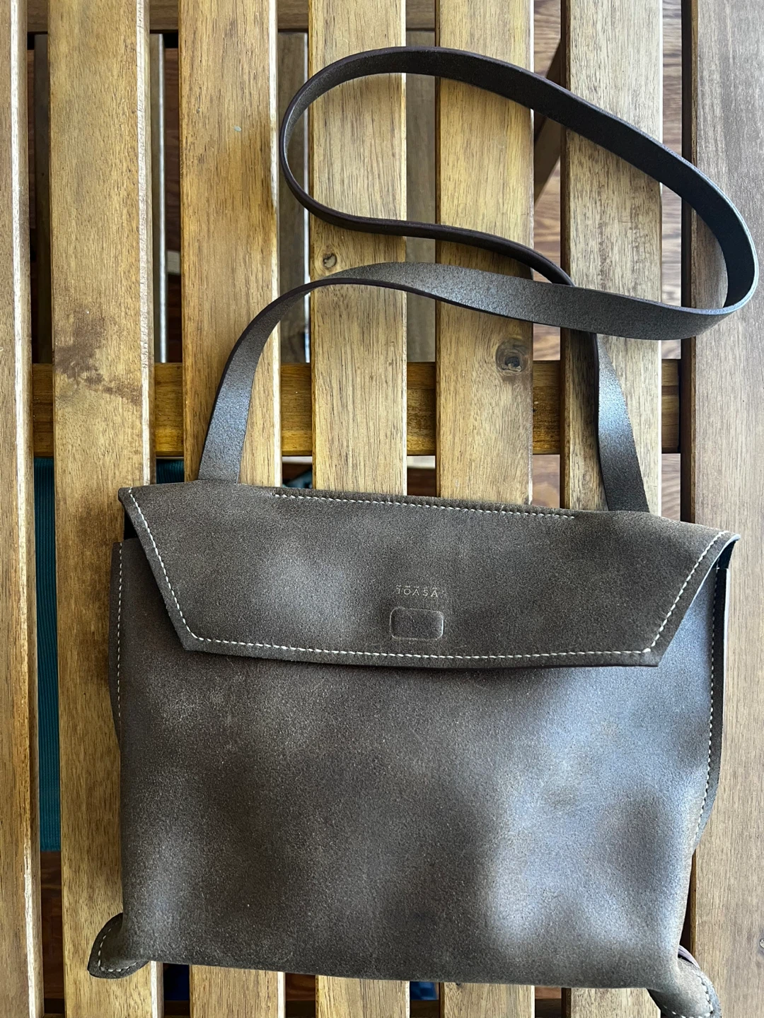 Joasa Brown Leather Shoulder Bag -hand made - photo 2