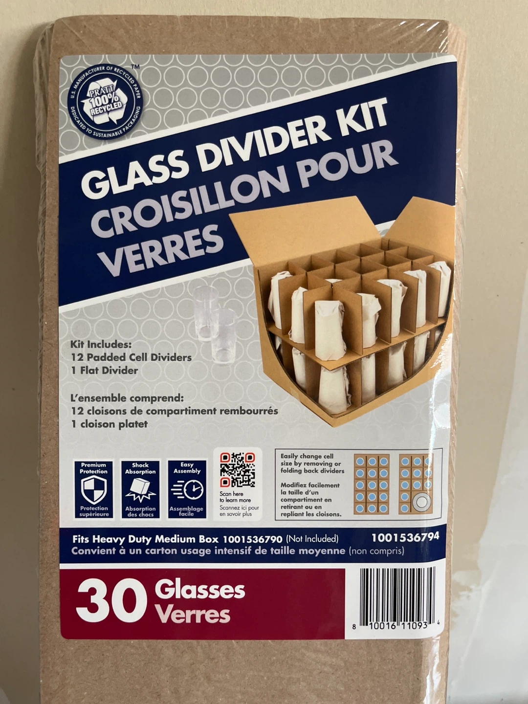 Glass Divider Kit - 30 Glasses
